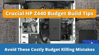 Crucial HP Z440 Workstation Budget Build Tips