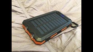 Solar recharging power bank! Lights, USB phone charger!