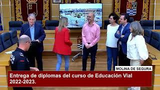 Entrega de diplomas del curso de Educación Vial en Molina de Segura