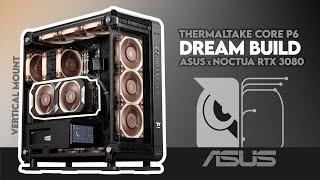 Air Cooled Thermaltake Core P6?! | ASUS x NOCTUA RTX 3080 PC Build | EPIC Gaming / Editing Setup!