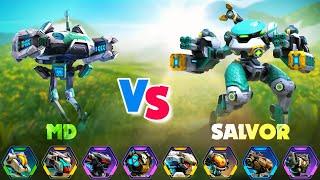 Salvor vs MD - Ability Test - Mech Arena