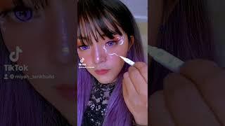 Just a random vibes with my white eyeliner   #beauty #makeup #