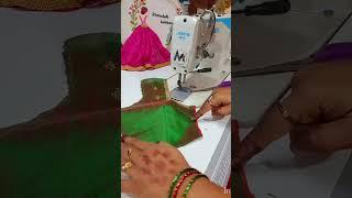 Sewing Tricks Beautiful Aari Blouse front dart stitching idea for beginners easy method #a2z #shorts
