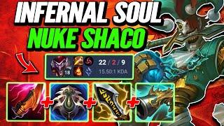 22 Kills Infernal Soul Shaco - S14 Plat 2 Ranked [League of Legends] Full Gameplay - Infernal Shaco