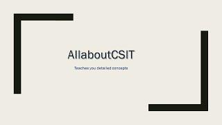 AllAboutCSIT