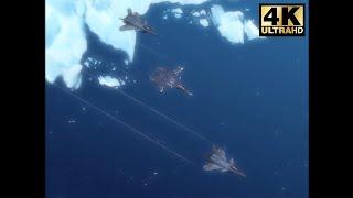 Yukikaze (戦闘妖精雪風) - Operation 4 Clip 2: Showdown in the Antarctic [4K AI Upscale]