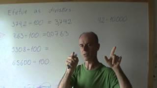 Porcentagem - divisão mental por 100