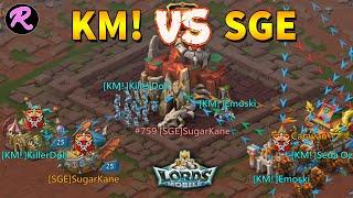 Lords Mobile War of Allies in Dragon Arena | KM! vs SGE | The Last Dragon Arena in KM!