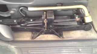 Tire Jack Location on a Mazda MPV 1998