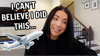 Flight Attendant Life - I DROPPED MY WORK TRIP LAST MINUTE TO GO WHERE...?! ️