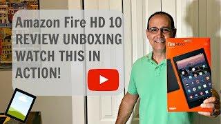 Amazon Fire HD 10 FULL REVIEW UNBOXING WATCH THIS IN ACTION!