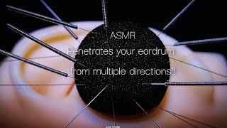 ASMR Penetrating your eardrum from various unexpected directionsIntense ear cleaning No talking