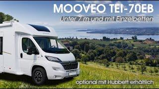 Wohnmobil TEI-70EB(H)  Unter 7 m Länge  Einzelbetten  Hubbett optional  Saison 2022