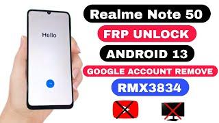 Realme Note 50 FRP Bypass Android 13 Without PC | Realme Note 50 RMX3834 FRP Bypass |