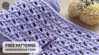 VERY EASY & FAST Crochet Pattern for Beginners! ️Crochet Stitch for Baby Blanket & Bag