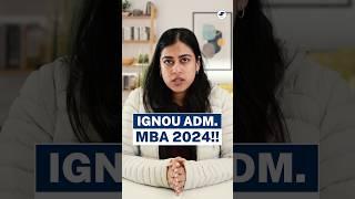 IGNOU Online MBA Admissions 2024! IGNOU Distance MBA Registration #shorts #shortsvideo #ignou #mba