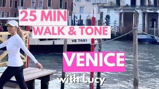 Walk with Lucy in Venice - 25 Minute Walk at Home  and Toning Workout - Fun Indoor Exercise Workout