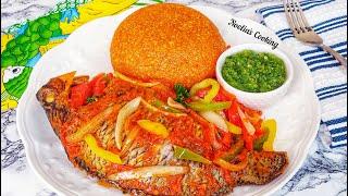 Delicieux Gari Pinon Au Tilapia || Sifio || Piron rouge || Eba