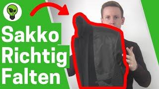 Sakko Falten für Koffer  ULTIMATIVE ANLEITUNG: Wie Herren Jacket & Anzug in Koffer Packen???