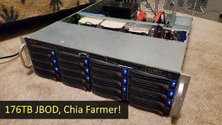 Building a 176TB JBOD SAS Disk Array for Chia Farming, Supermicro 3U 16-Bay