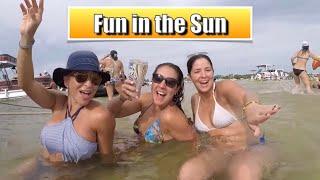 Sandbar fun at Miami beach Haulover tbt