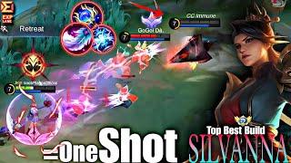 SILVANNA ONE SHOT BUILD % DMG | MLBB  SILVANNA | MLBB @KazukiOfficial