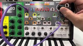 Korg MS20 Mini Semi Modular Analog Synthesizer Review, Excellent mini version of a classic synth.