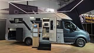 2025 showcased Adria motorhome.  The exquisite Mercedes Coral Supreme 670DC