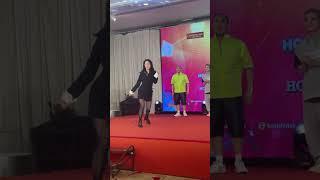 “Mẹ bỉm sữa” Phạm Lịch nhảy cực "cháy" tại họp báo Dalat Best Dance Crew 2023