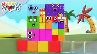 O PALÁCIO DOS PADRÕES e mais | 2 horas de Aprenda a contar | Numberblocks em Português Brasil