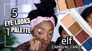 5 EASY LOOKS USING 1 $3 DRUGSTORE PALETTE | ELF BITE SIZE EYESHADOW PALETTE | Andrea Renee