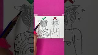 How to draw a girl 🩷 #girldrawing #drawingtutorial #pencildrawing #nursema #nnursema