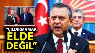 Özgür Özel'den Cumhurbaşkanı Erdoğan'ın Almanya Başbakanı Scholz'un yanındaki sözlerine tepki!