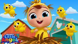 Little Yellow Chickadee - Where is Baby John? | Little Angel Kids Songs & Nursery Rhymes