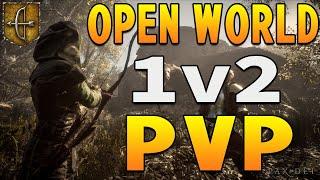 Pax Dei - Open World 1v2 | Bow/Spear PvP | (Rank 1 Bow NA)