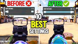 Top 10 Pro Settings In COD Mobile Battle Royale | Best Settings For CODM BR!