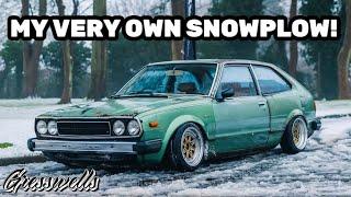 DRIVING TO A SNOWY SCRAMBLE IN THE HONDA