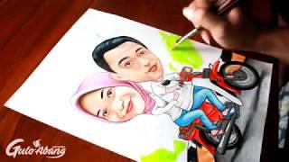 drawing caricature - colour pencil part 2