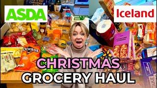 CHRISTMAS FOOD HAUL 2024 || ASDA & ICELAND