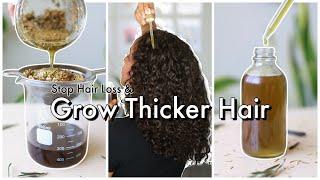 Herbal Hair Oil for THICKER Hair Growth: Stop Hair Loss & Thinning | Natural Hair Care