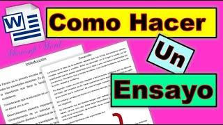 COMO HACER UN ENSAYO (EN 5 MINUTOS) 2025