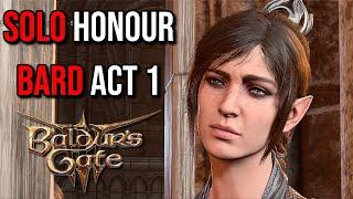 Shadowheart Solo Honour Bard Act 1 - Baldur's Gate 3 Patch 7