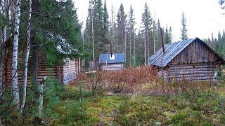 Осеннее путешествие по северным рекам ч4. Один в глухой тайге. Лесная изба. Одиночный поход - сплав