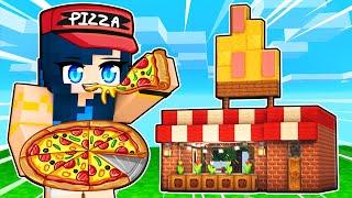 Building a PIZZA PARLOR in Minecraft!