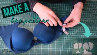 How to Make a Bra Pattern from a Bra You Already Own: Bra-Making Adventures Part One