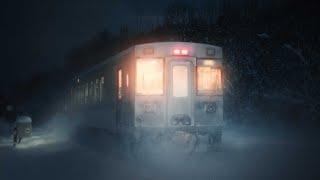 A Train to the Snowy Paradise | Hokkaido Snowy Night