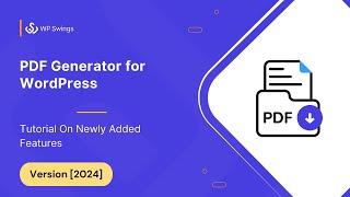 How To Setup PDF Generator plugin on your WooCommerce Store|| New Features|| Version 2024