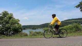 Wheeling Heritage bicycle ride along the Ohio River.