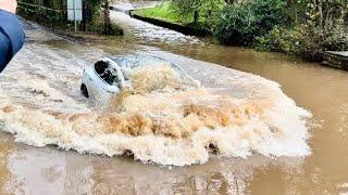 Crazy Tesla driver!! | Rufford Ford FLOOD | part 136