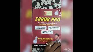 "Error Pro" best book for English grammar|| by Aman vashishth sir|| for all competitive exam||